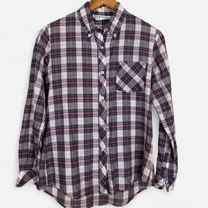 Vintage Plaid Button-Up Shirt
